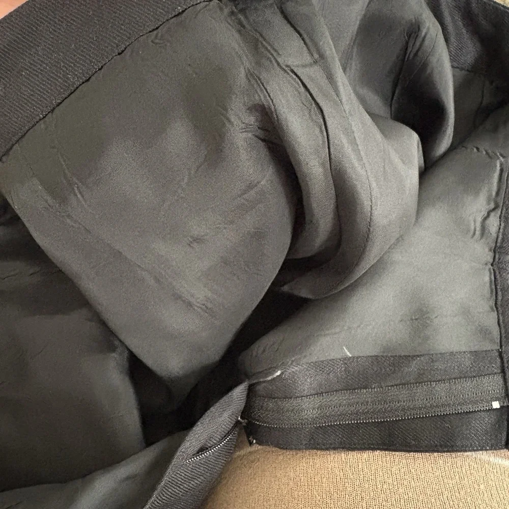 Lauren Ralph Lauren 100% Linen‎ Pants BLACK Lined 10P Minimalist Preppy